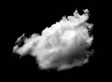 Siyah arkaplan üzerindeki bulutlar