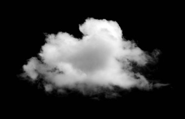 Siyah arkaplan üzerindeki bulutlar