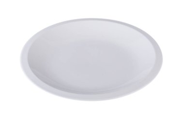 beyaz arkaplanda izole edilmiş beyaz plaka