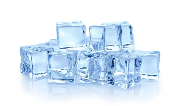 Cubes of ice on white background Stock Picture