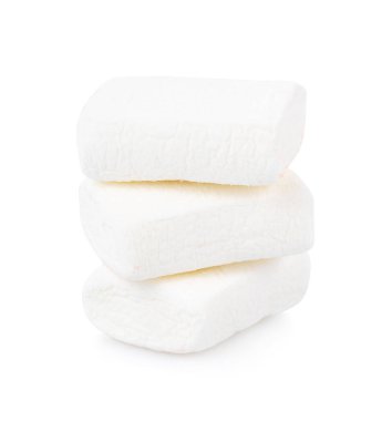 Beyaz arka plan üzerinde beyaz krema