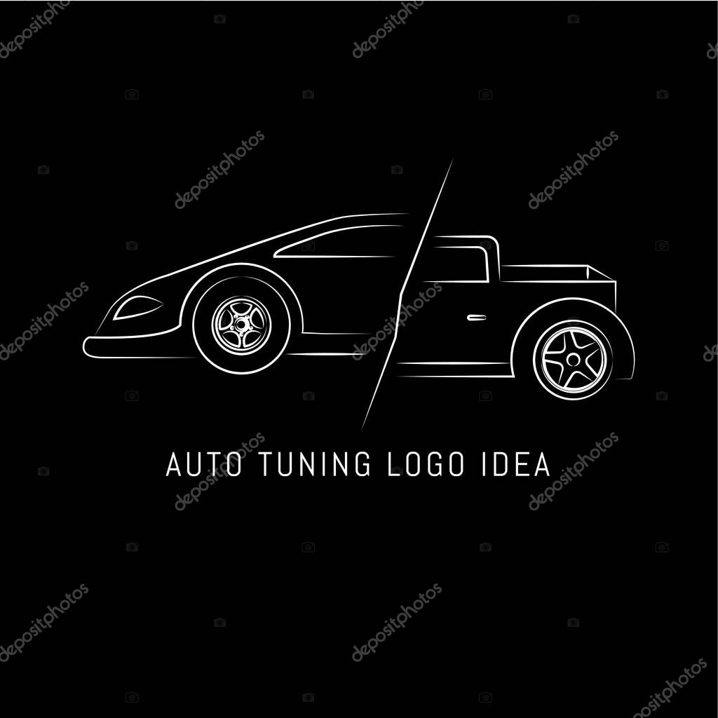 Auto tuning and repair logo idea
