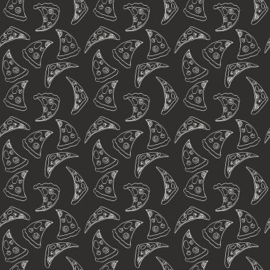 Desen tek renkli pizza