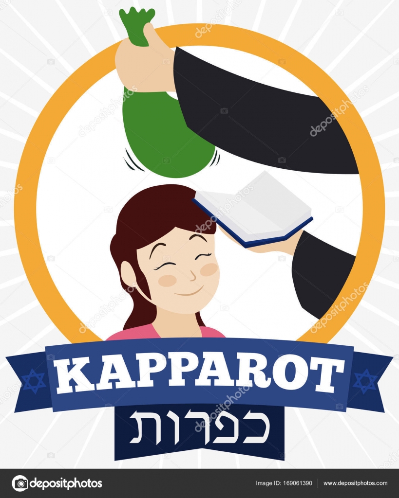 Kapparot Ritual Gemacht Mit Money Bag Uber Madchen Kopf - 