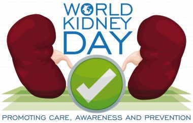Kidneys with Good Health Ready to Commemorate World Kidney Day, Vector Illustration clipart