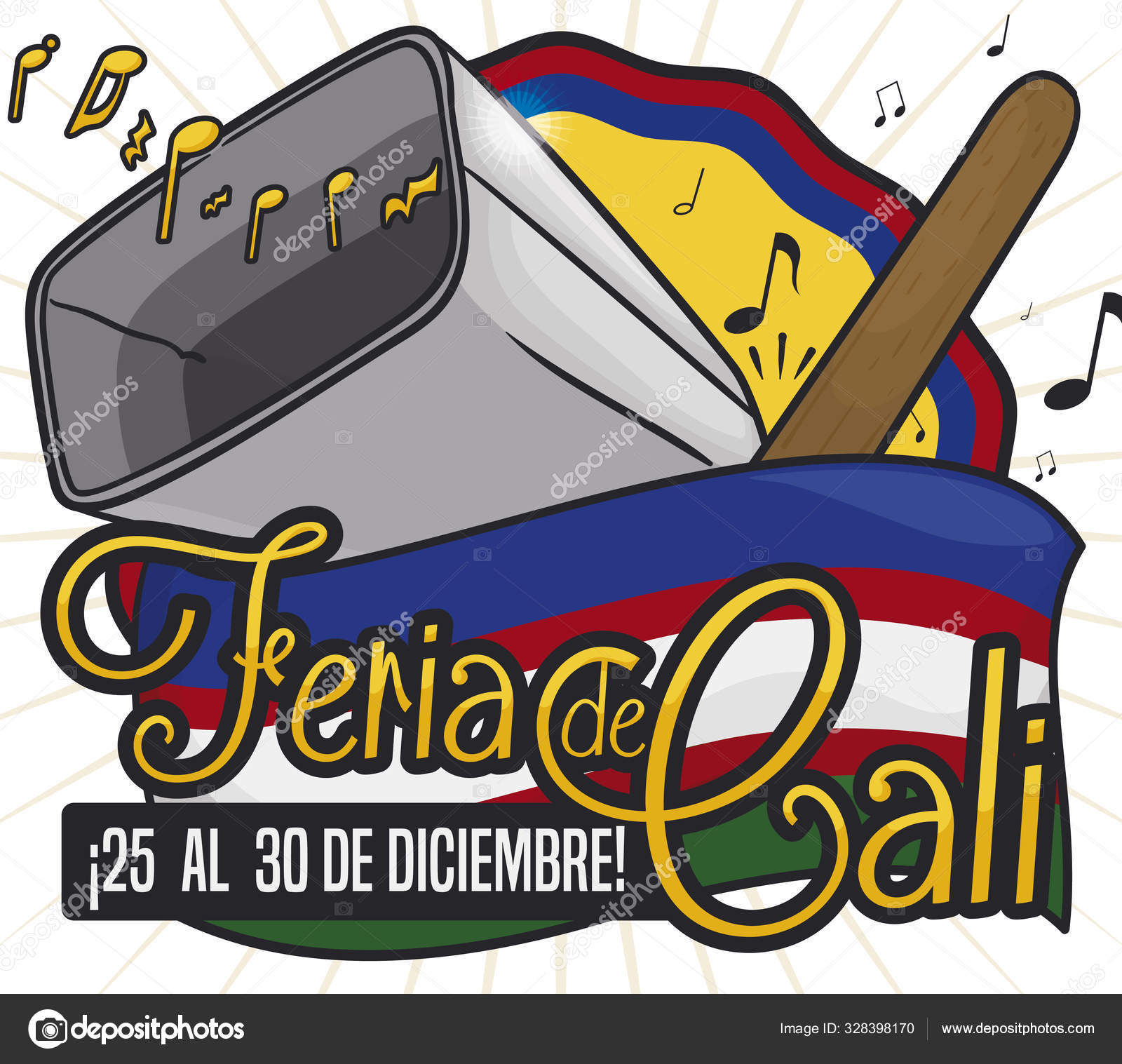 Feria De Cali Stok Vektor Ilustrasi Feria De Cali Bebas Royalti Depositphotos