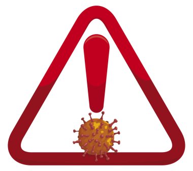 Farkındalık ve Önleme, Vektör İllüstrasyonunu Destekleyen Coronavirus Sinyali