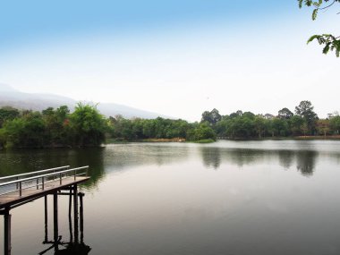 Ang Kaew rezervuar Tayland Chiang Mai Üniversitesi