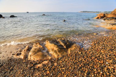 Sunrise, Binh Thuan, Vietnam co Thach plaj. Doğa verir Tuy Phong, Binh Thuan, Vietnam için bir sanat şaheseri co Thach beach gibidir