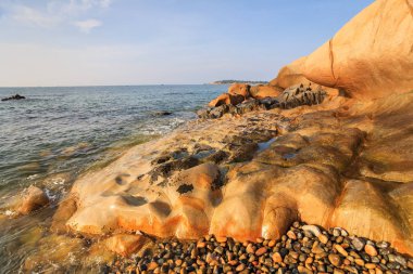 Sunrise, Binh Thuan, Vietnam co Thach plaj. Doğa verir Tuy Phong, Binh Thuan, Vietnam için bir sanat şaheseri co Thach beach gibidir