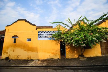 Hoi An antik kenti erken sabah güneşinin, Quang Nam, Vietnam. Hoi bir dünya mirası Unesco tarafından kabul edilmektedir.