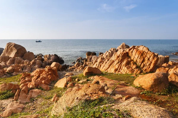 Sunrise, Binh Thuan, Vietnam co Thach plaj. Doğa verir Tuy Phong, Binh Thuan, Vietnam için bir sanat şaheseri co Thach beach gibidir