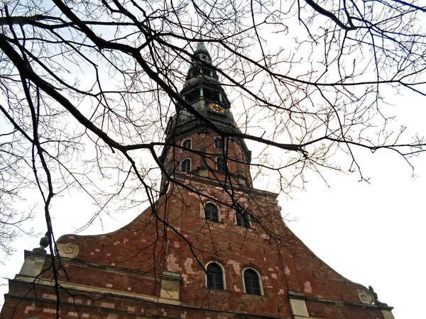 Der Turm der Peterskirche — Stockfoto