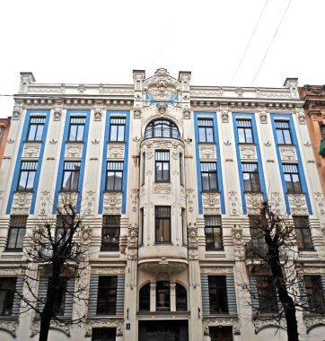  Art Nouveau mimari Riga