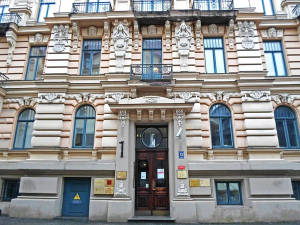 Architektury secesyjnej w Rydze — Zdjęcie stockowe