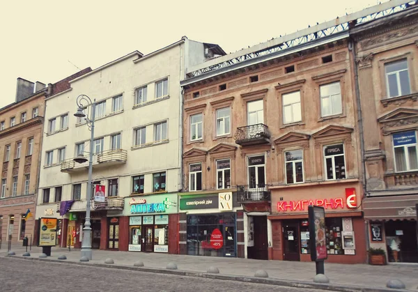 Rua de Lviv Velho — Fotografia de Stock