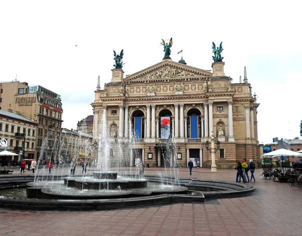 Lviv Opera, Ukrayna — Stok fotoğraf