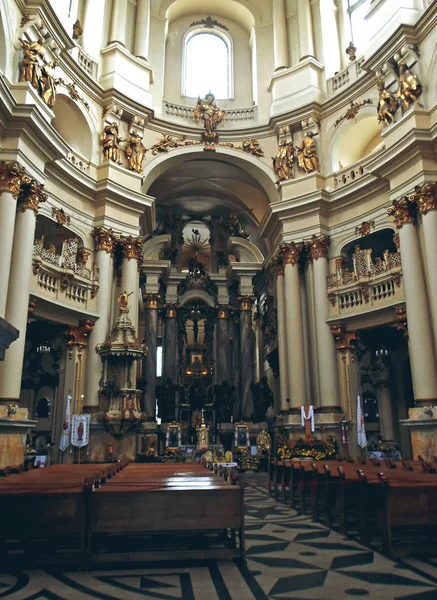 A dominikánus templom belső — Stock Fotó