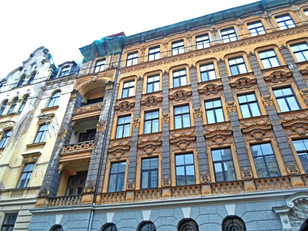 Arquitectura Art Nouveau en Riga —  Fotos de Stock