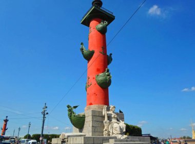 Vasilyevsky Adası tükürmek rostral sütunlar
