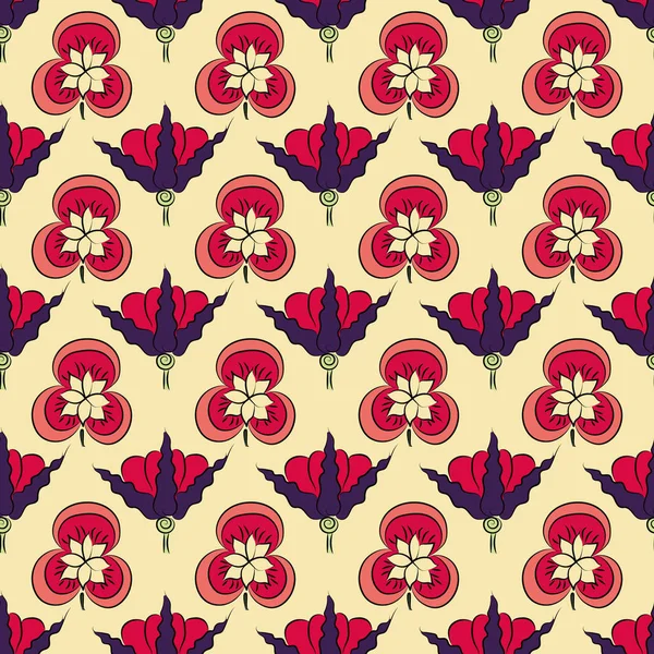 art nouveau çiçekler