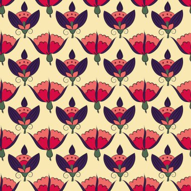 art nouveau çiçekler