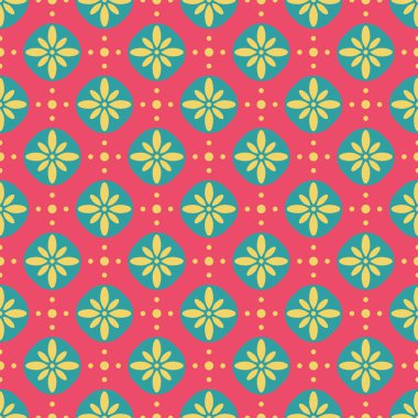 soyut çiçek desenli