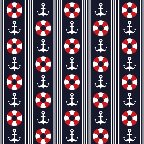 Motif d'humeur maritime — Image vectorielle