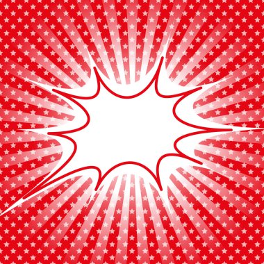 Pop Art şablon yıldız ile