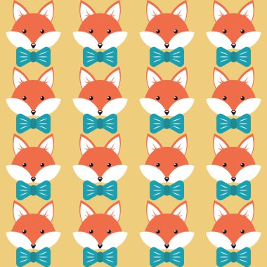 Sevimli çizgi tilki