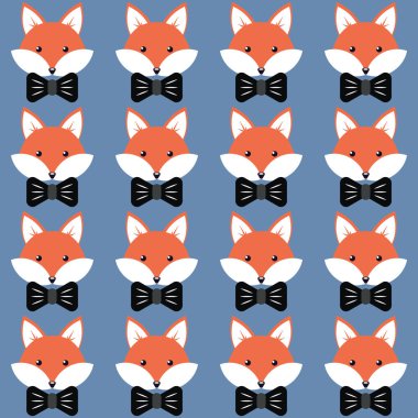 Sevimli çizgi tilki