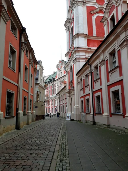 Poznan Polonia Diciembre 2017 Iglesia San Estanislao Obispo Casco Antiguo — Foto de Stock