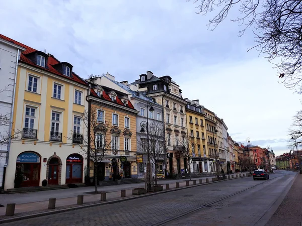 Warszawa Polen December 2017 Arkitektur Gamla Stan Warszawa — Stockfoto