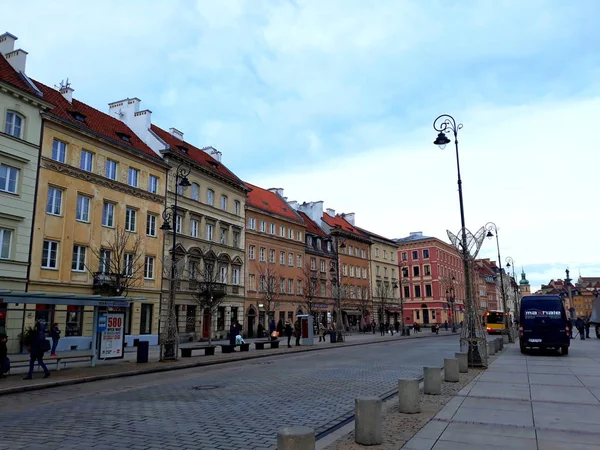 Warsaw Polonya Aralık 2017 Eski Varşova Şehir Mimarisinde — Stok fotoğraf