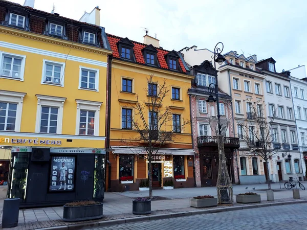 Warszawa Polen December 2017 Arkitektur Gamla Stan Warszawa — Stockfoto