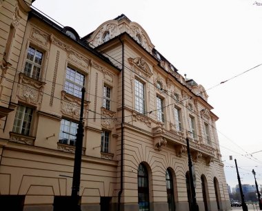 Bratislava, Slovakya - 15 Aralık 2017: Slovak Filarmoni, Reduta Bratislava konser salonu