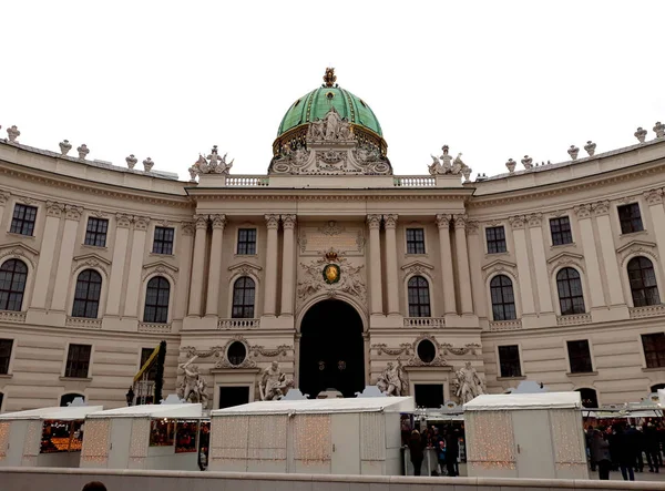 Wiedeń Austria Grudnia 2017 Michael Skrzydle Pałacu Cesarskiego Hofburg Vienna — Zdjęcie stockowe