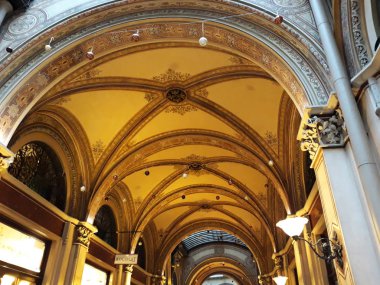 Vienna, Avusturya - 16 Aralık 2017: Viyana şehir merkezinde tarihi binalar