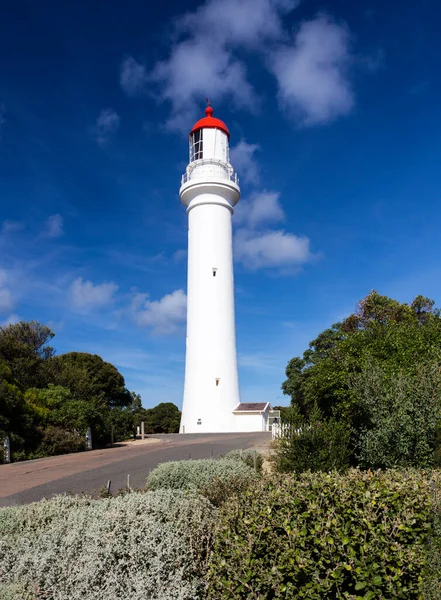 Leuchtturm Von Split Point Eine Touristenattraktion Der Great Ocean Road Stockfoto