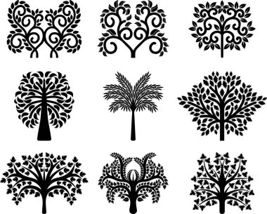  Dekoratif ağaç koleksiyonu