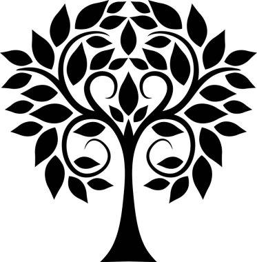 Kıvrılmış ağaç simgesiyle