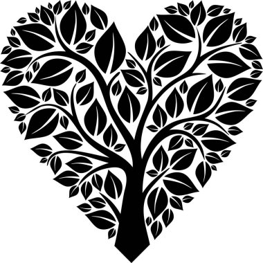 Kalp ağaç simgesi