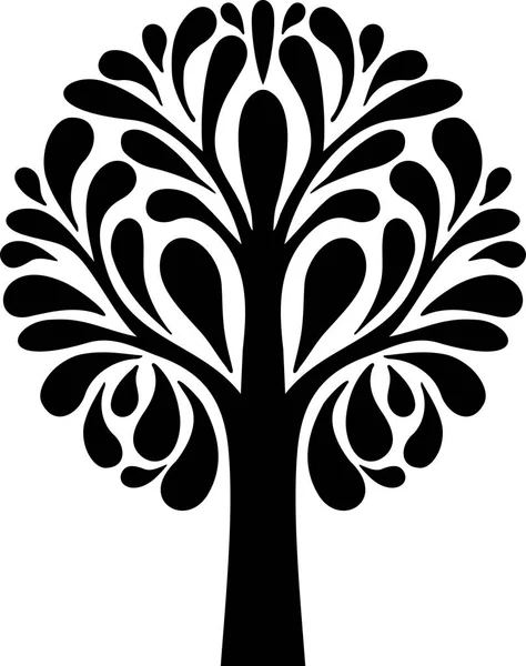 Iconos circulares del árbol — Vector de stock