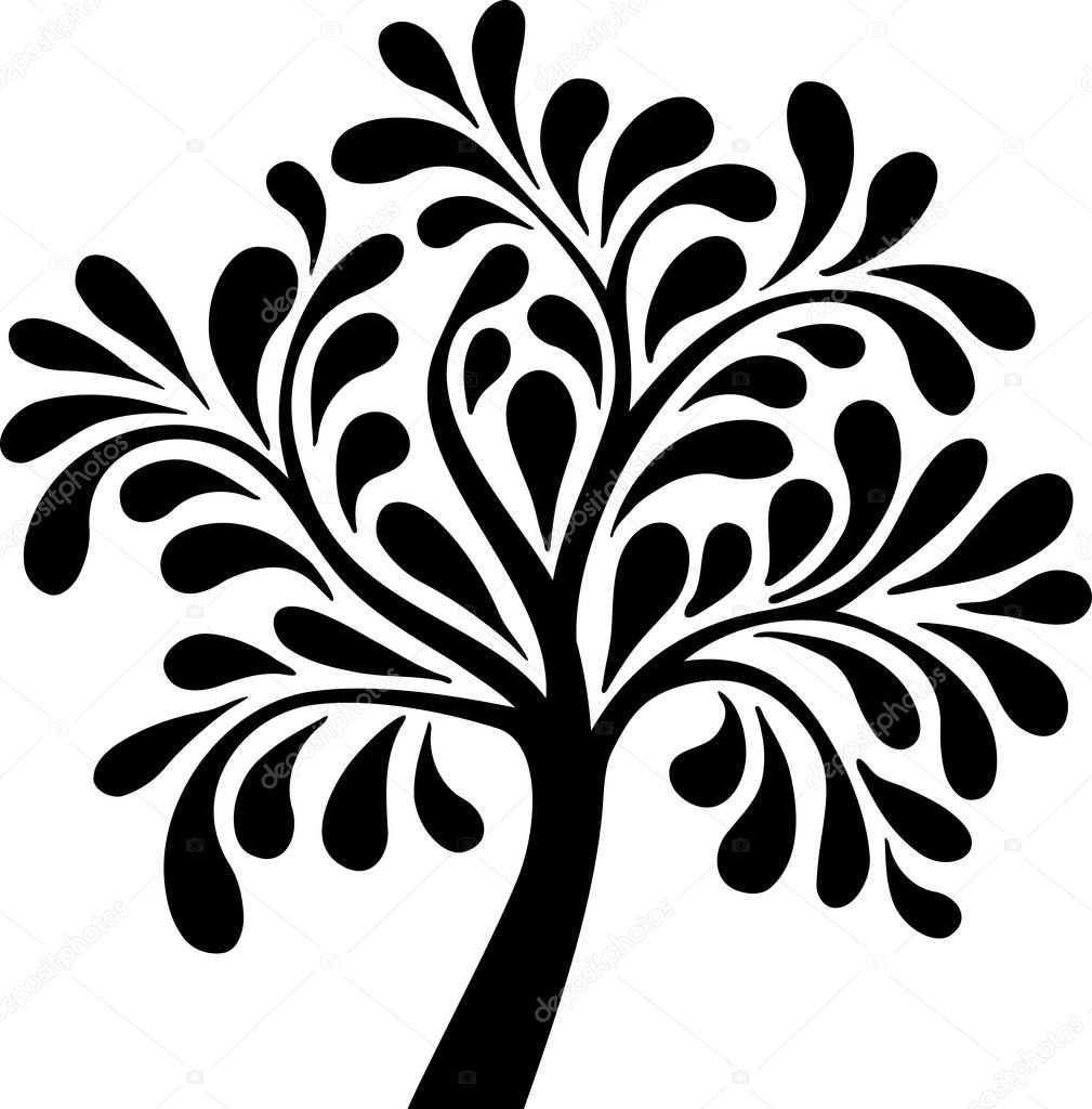 Decorative tree icon