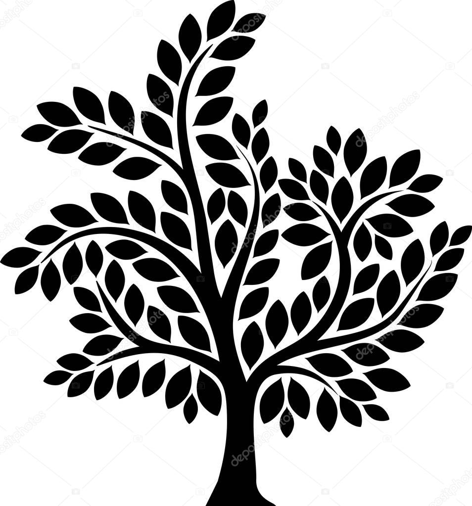 Black tree icon