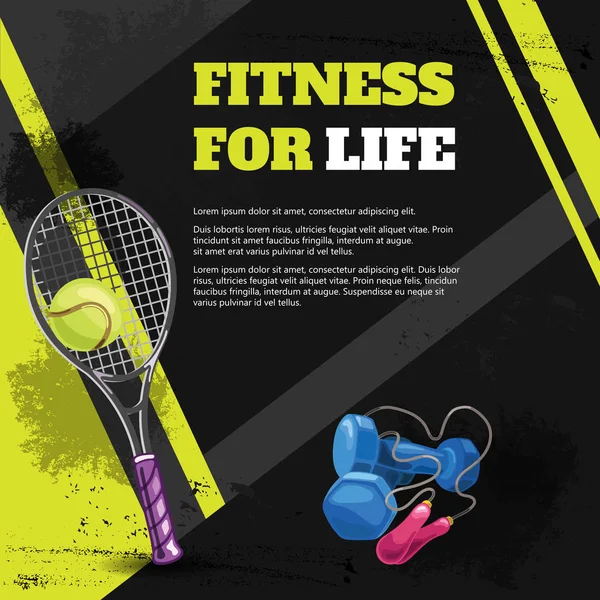 Poster spor malzemeleri ile