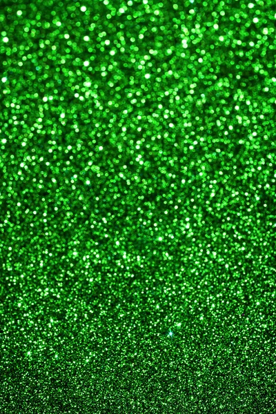 Green glitter with selective focus — Stock Photo, Image