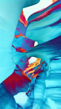 Arizona's Antelope Canyon in the style of pop art. clipart