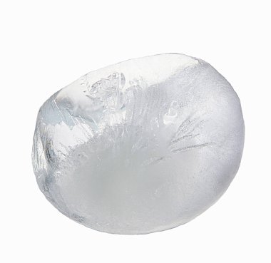 Büyük buz parçası, mavimsi grimsi, makro çekim