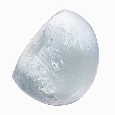 Büyük buz parçası, mavimsi grimsi, makro çekim